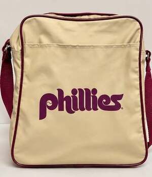 Atlantic Philadelphia Phillies Vintage Shoulder Bag Tan Maroon